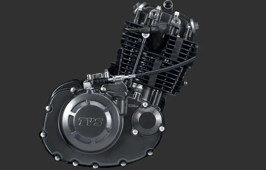 Powerful Engine of TVS RTR 180 Motorcycle